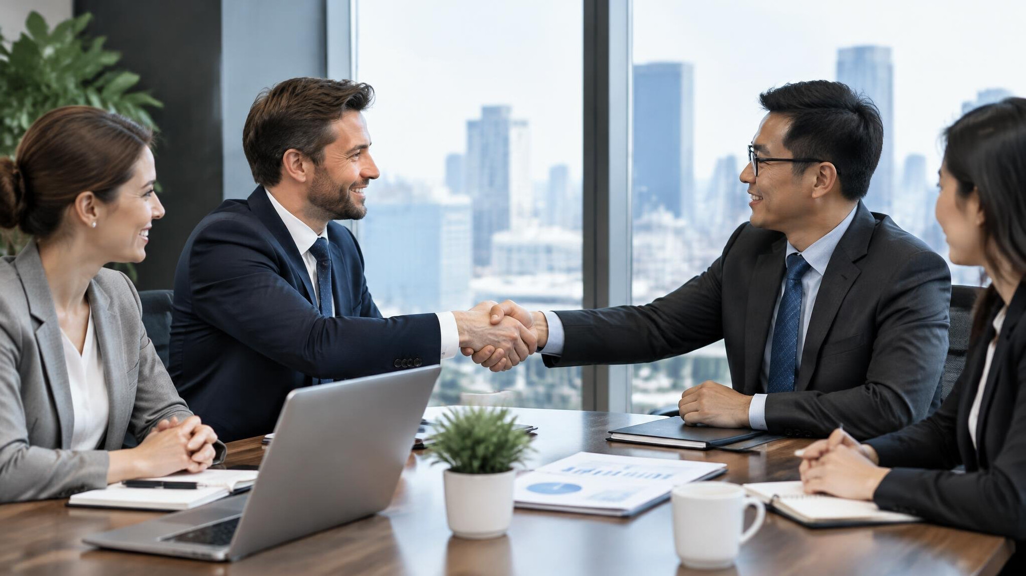 business people negotiating