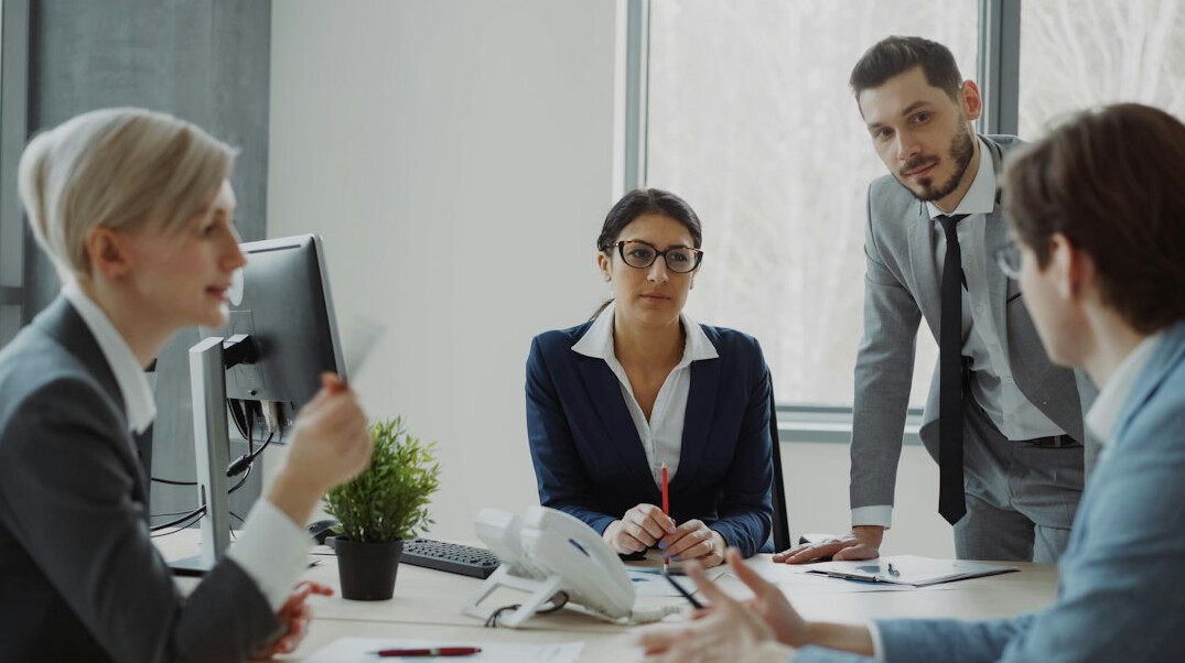 business people negotiating